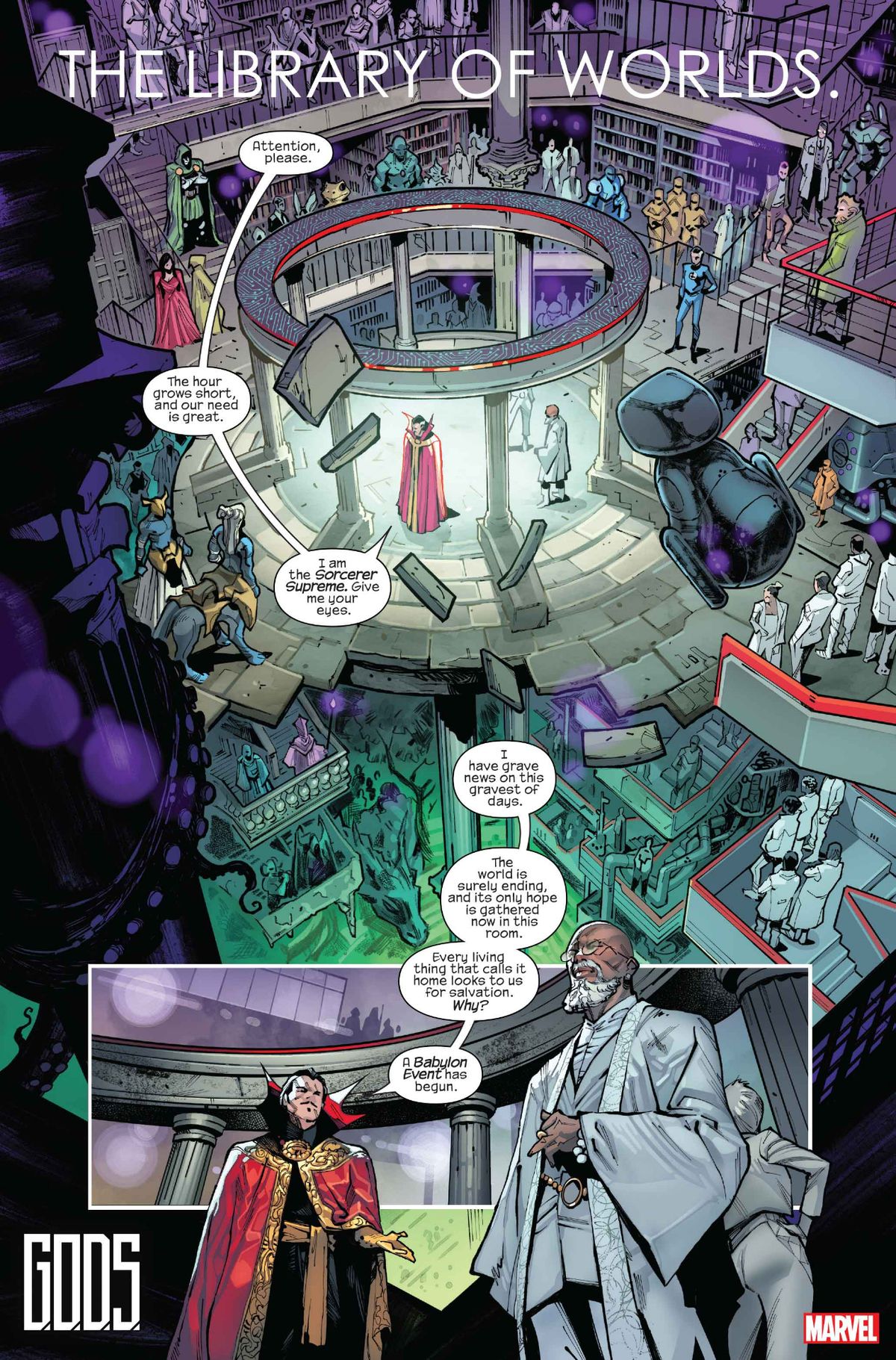 GODS #1 interior art