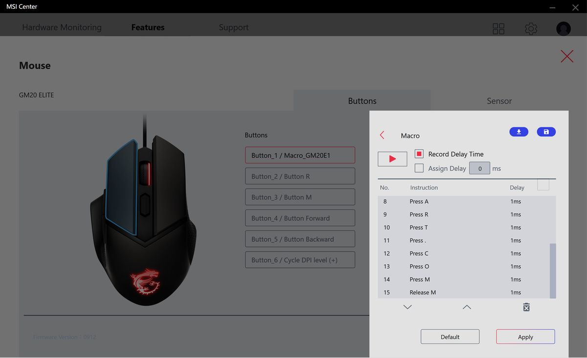 MSI Clutch GM20 Elite