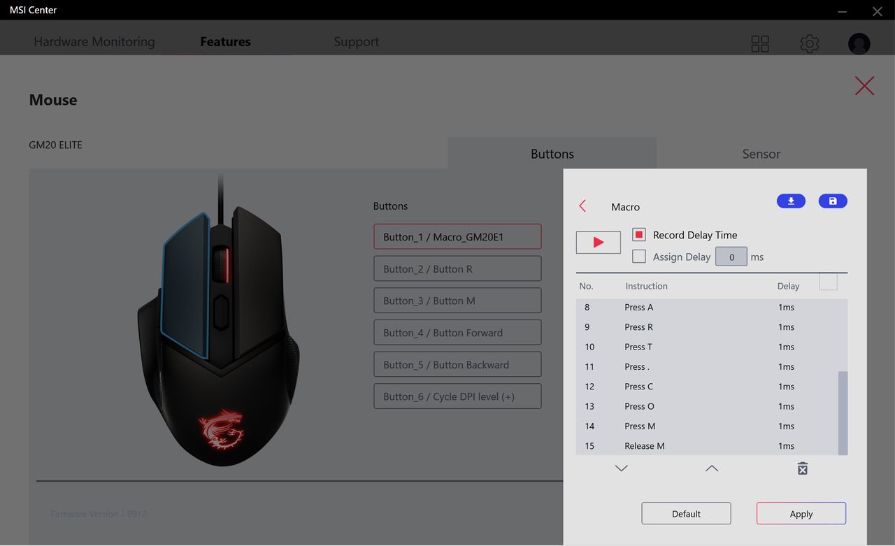 MSI Clutch GM20 Elite