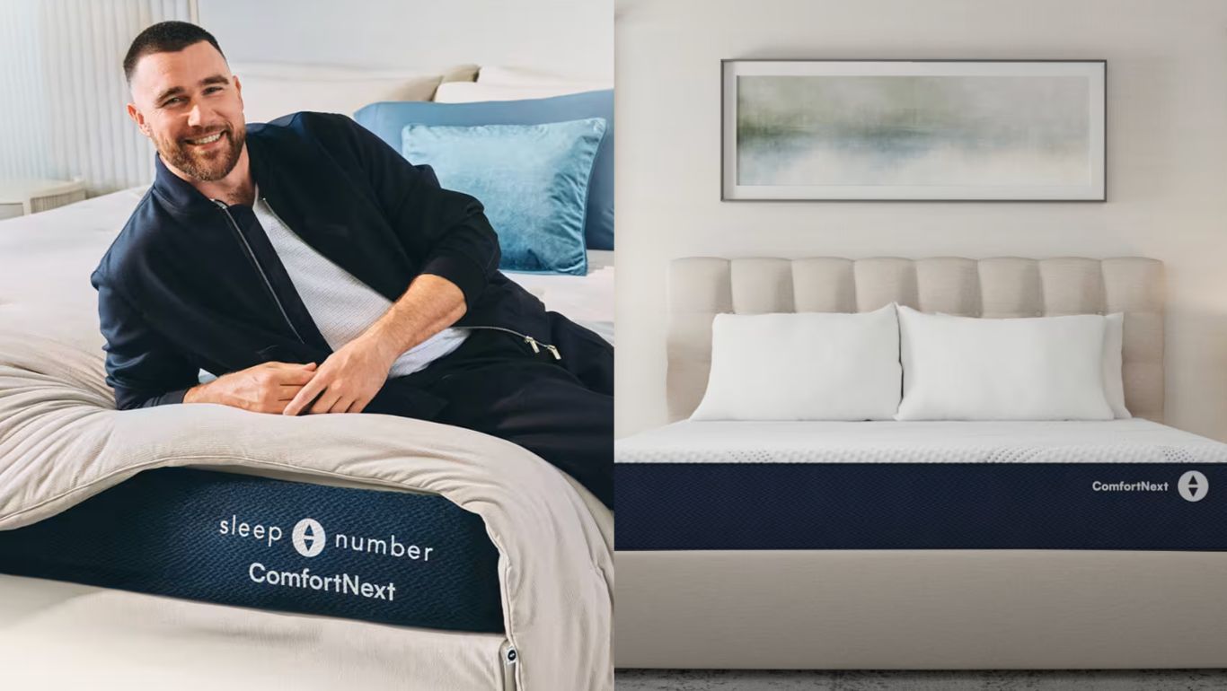 How does Travis Kelce sleep at night? On his Sleep Number Bed — all models are up to 20% off in the 4th of July…