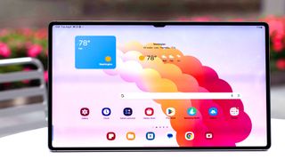Samsung Galaxy Tab S9 Ultra from the front