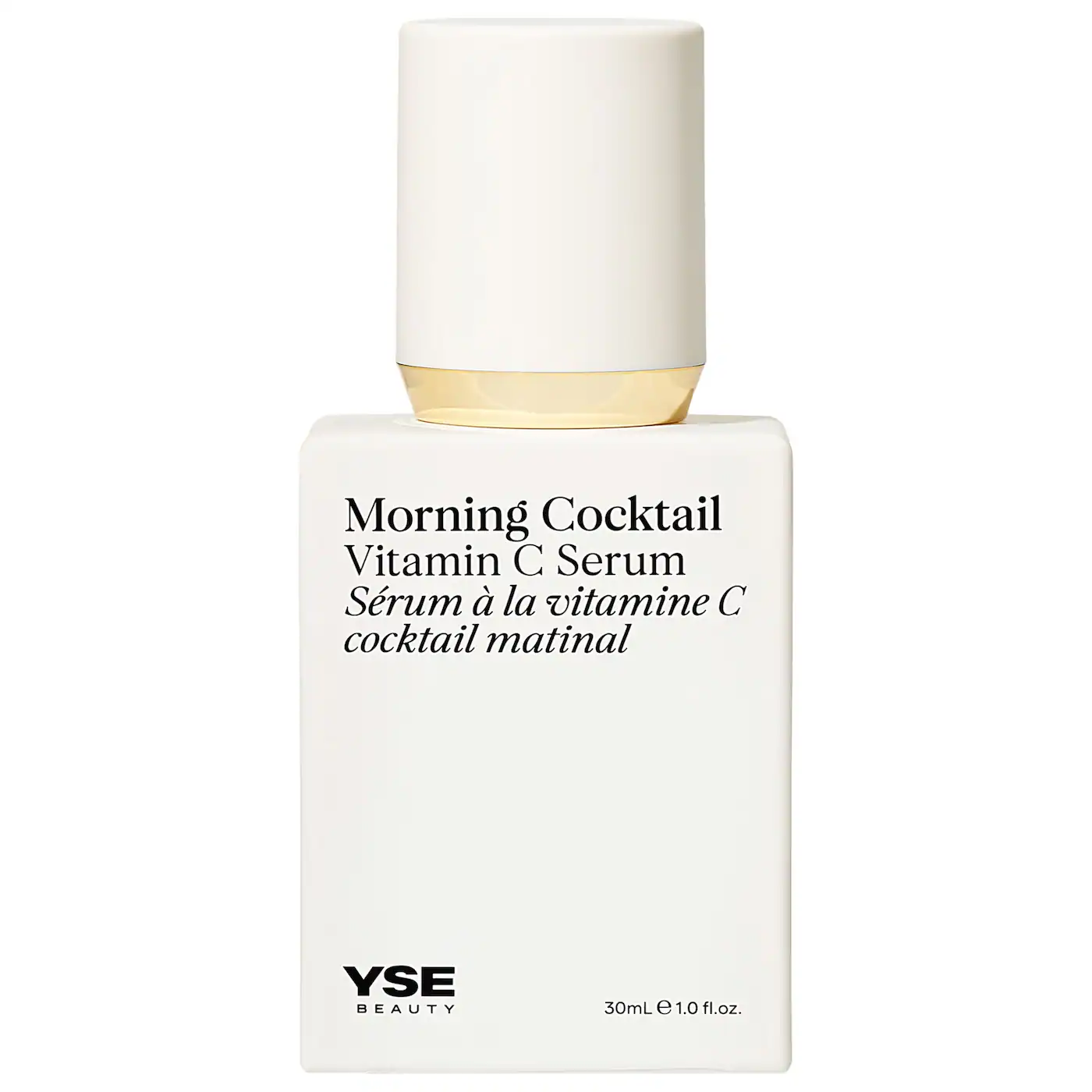 YISE Beauty white skincare bottle with black writing