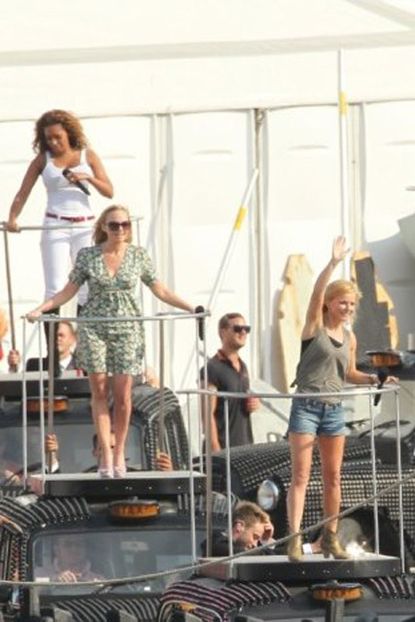 Spice Girls rehearsing for Olympics closing ceremony
