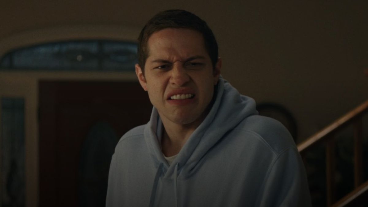 Pete Davidson making ew face on Bupkis