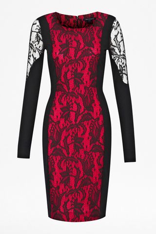 French Connection Lavinia Lace Panel Dress, £110