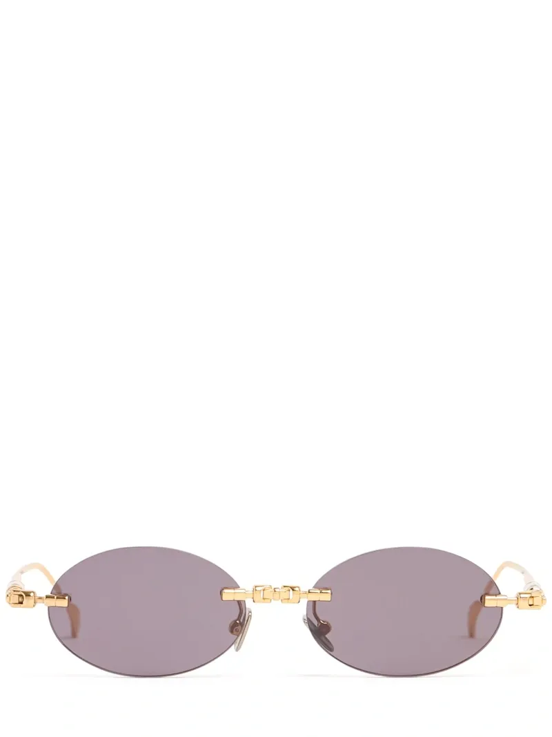 H62 Metal Sunglasses - Kuboraum Berlin - Women - Gold/grey - Unique