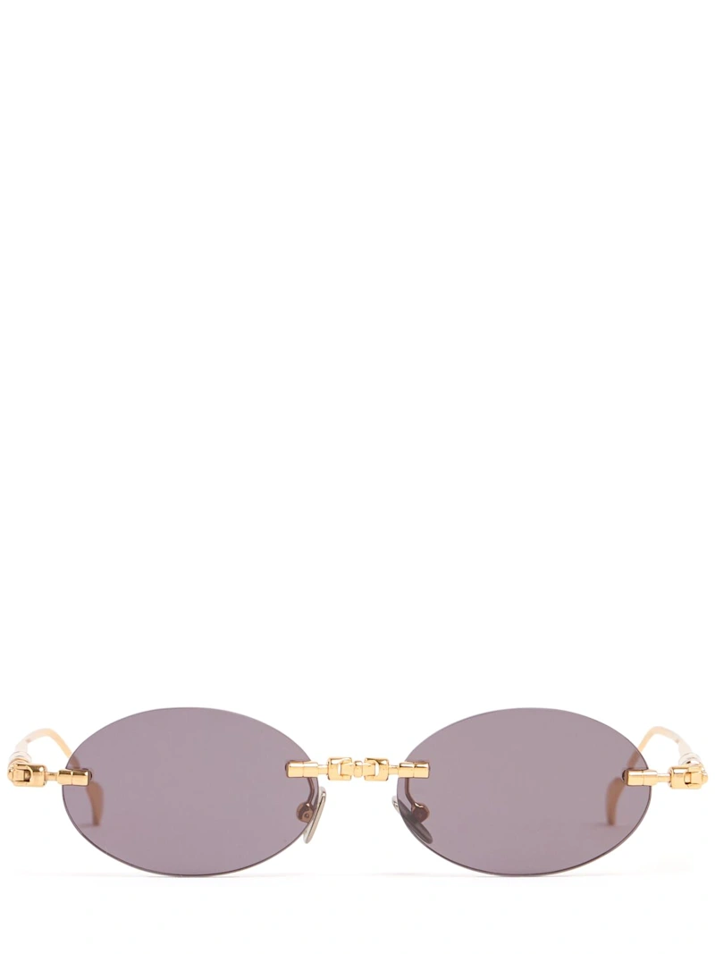 H62 Metal Sunglasses - Kuboraum Berlin - Women - Gold/grey - Unique
