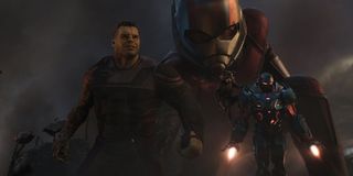 Hulk, Ant-Man, Rocket, and War Machine in Endgame