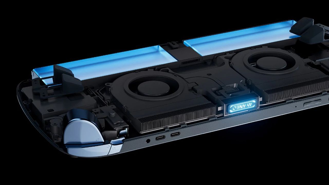 Internal cooling on the Ayaneo Next 2 handheld gaming console