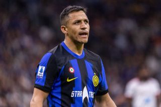 Alexis Sanchez playing for Inter, 2024