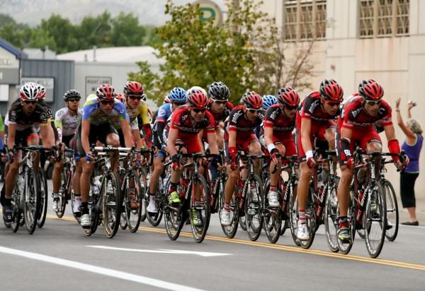 BMC control the bunch in the closing stages of the race