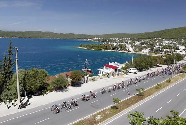 It was a beautiful day for racing at the Tour of Turkey.