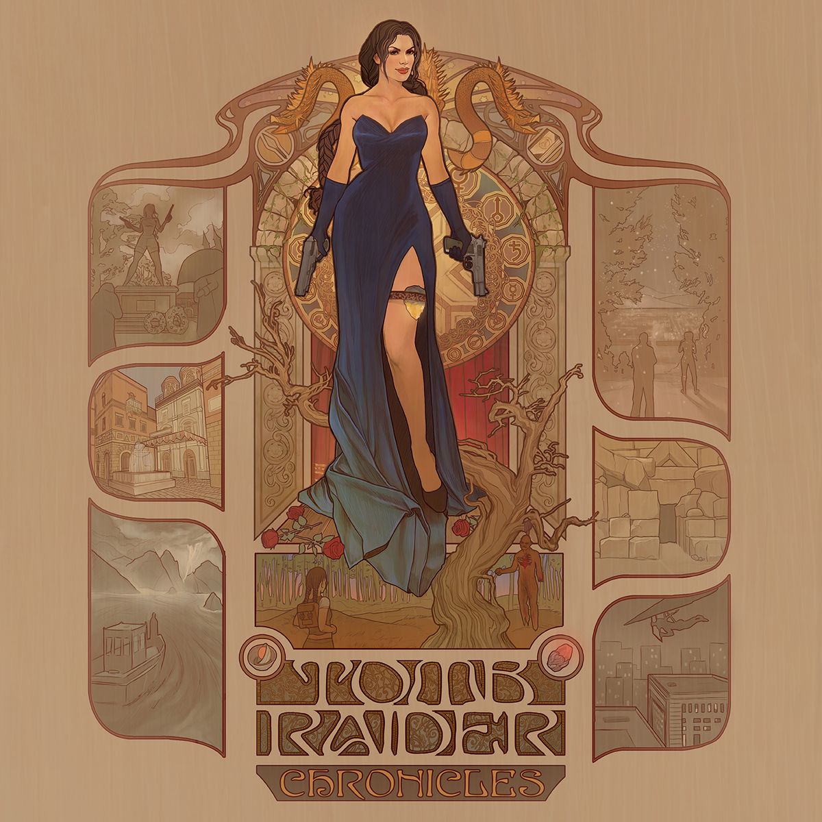 Tomb Raider anniversary art: omb Raider: Chronicles by Megan Lara