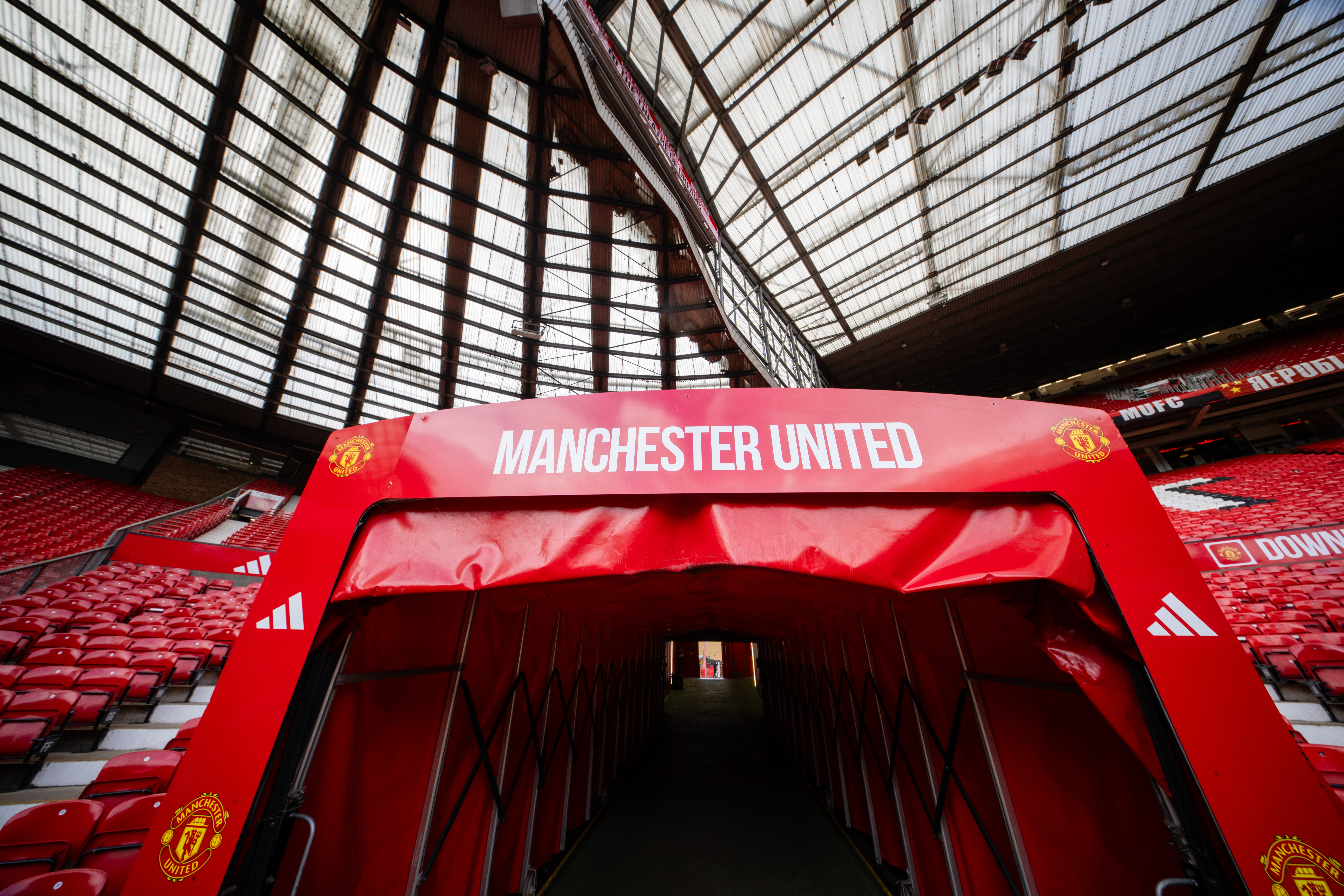 Old Trafford, the home of Manchester United