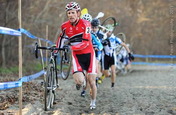 McNicholas leads through the sand