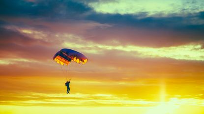 A skydiver.