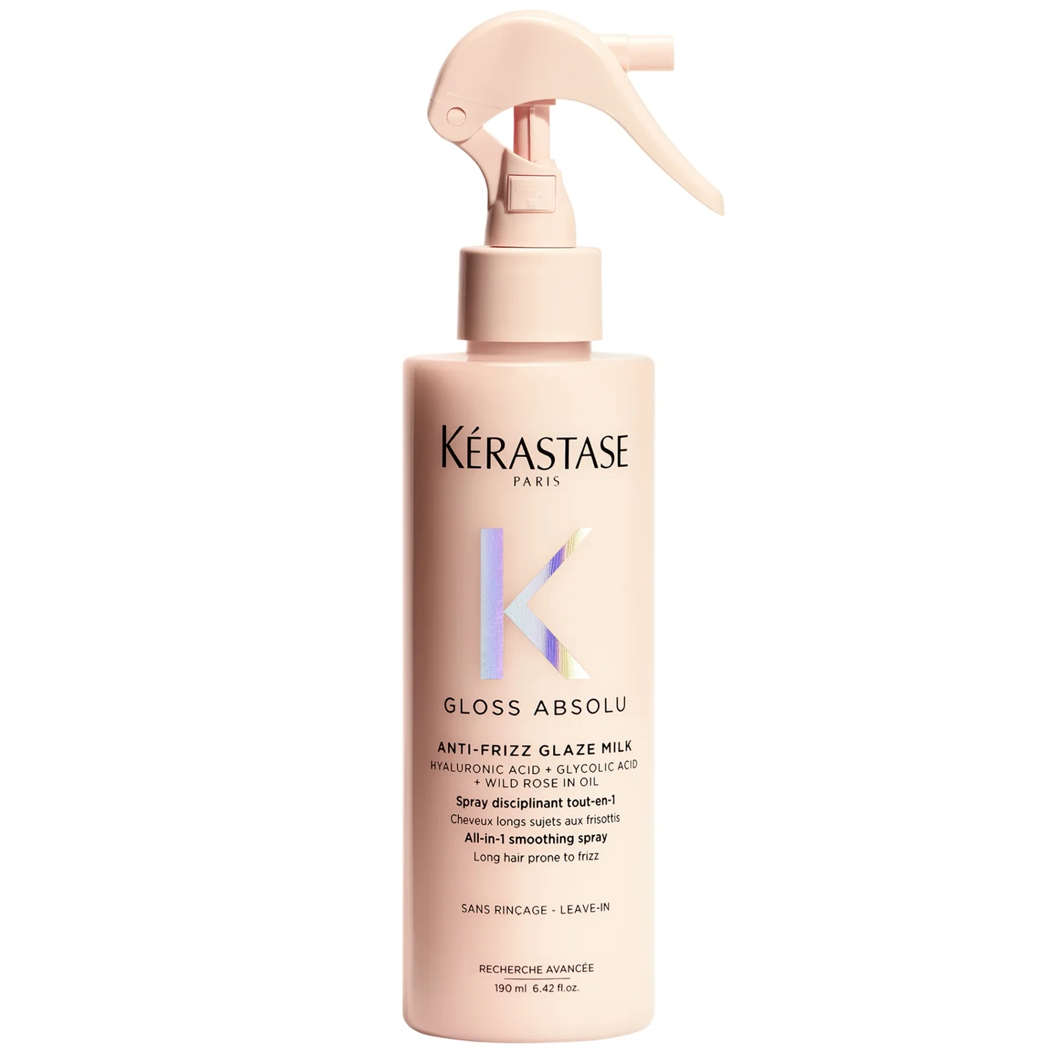 Kérastase Gloss Absolu Hair Treatment Spray for All Hair Types With Glycolic Acid, Hyaluronic Acid & Wild Rose 190ml