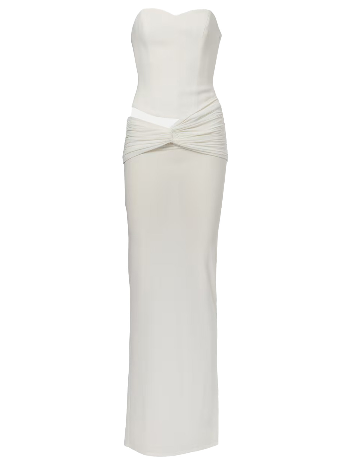 Draped Crêpe Jersey Corset Dress