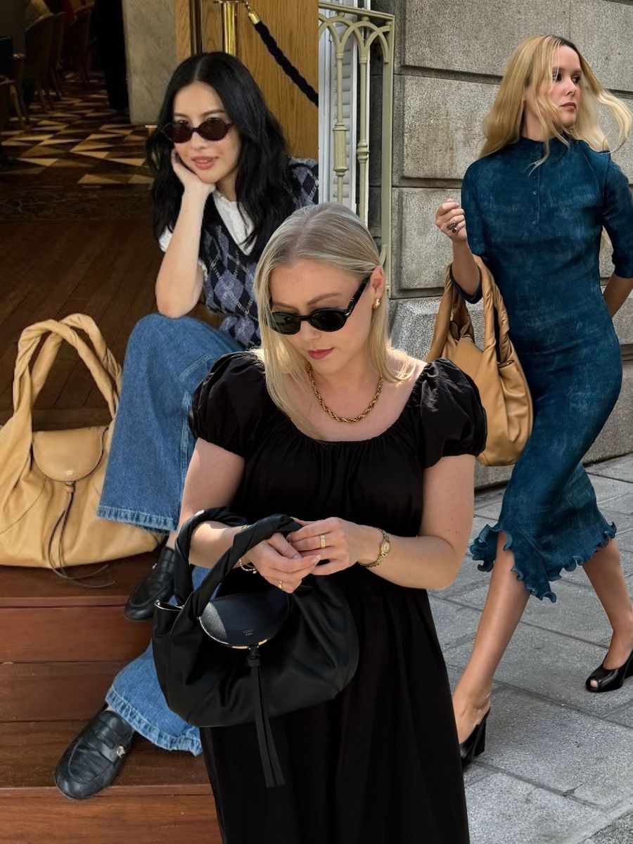 Three women carry the Fendi Spy Bag