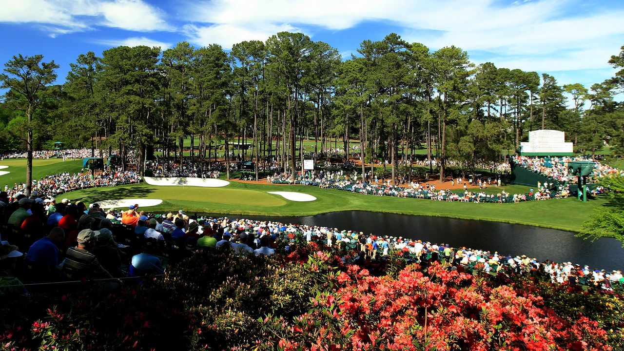 The par 3 16th at Augusta National