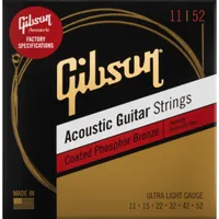 Gibson Acoustic StringsSteel core | Phosphor bronze | Coated