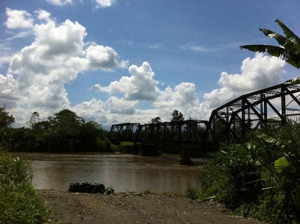 The bridges are high up over the water