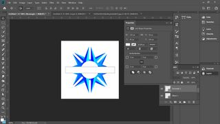 A screengrab showing how to design a logo in Photoshop