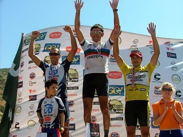 Elite men's cross country podium