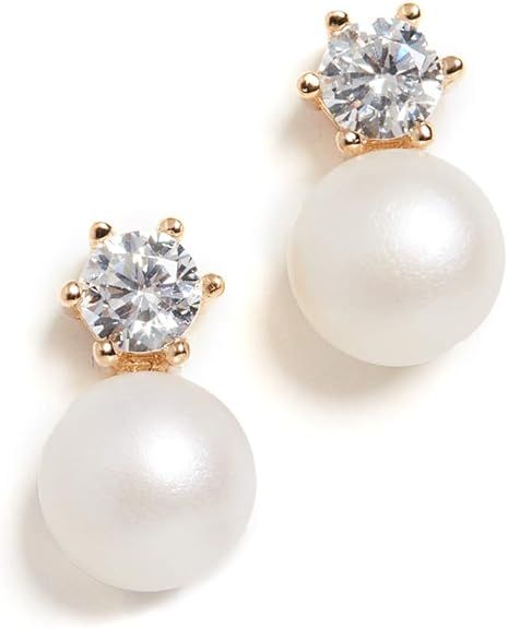 SHASHI, Unknown Women's Bliss Earrings, Gold/pearl, One Size