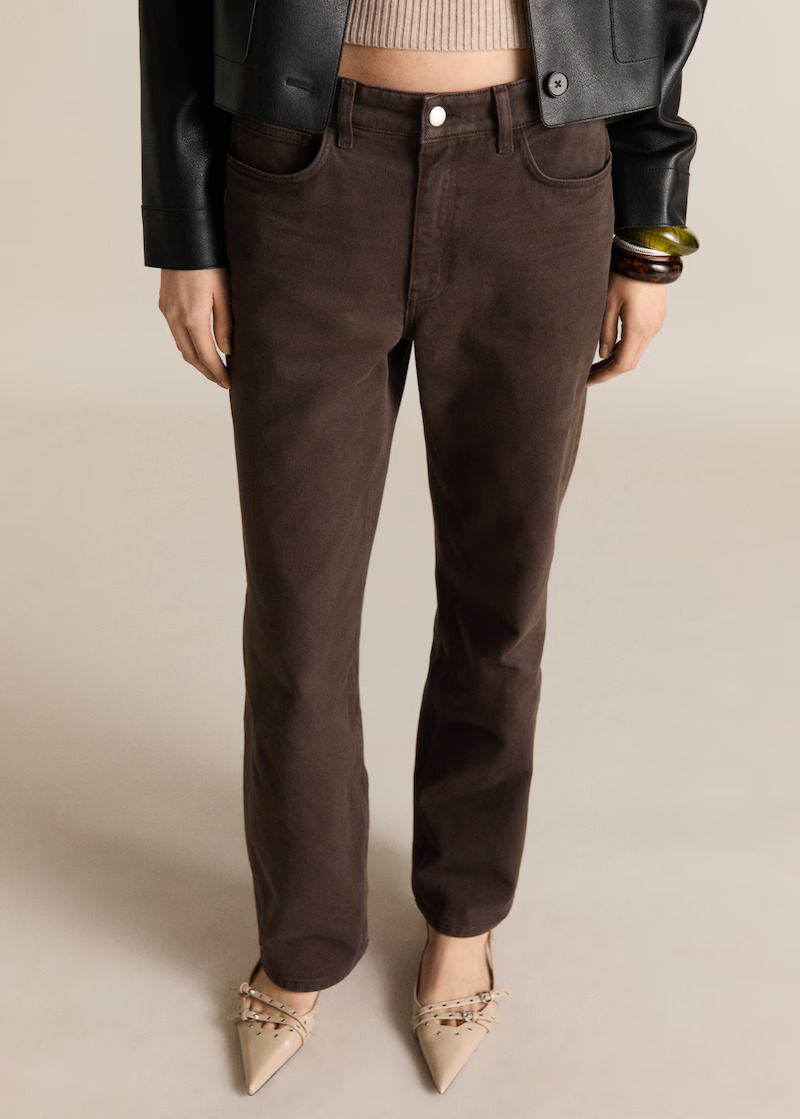 MANGO, High Waist Straight Jeans - Women | Mango United Kingdom