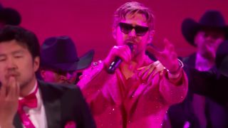 Ryan Gosling performing I'm Just Ken