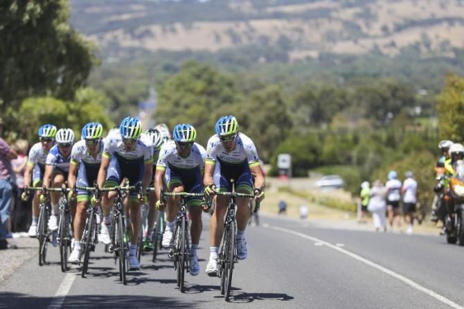 Orica-GreenEdge were very active on controlling the race for Simon Gerrans