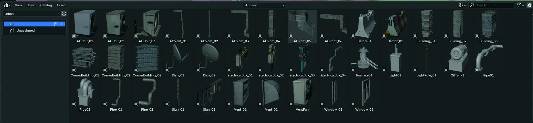 Video game concept art made in Blender
