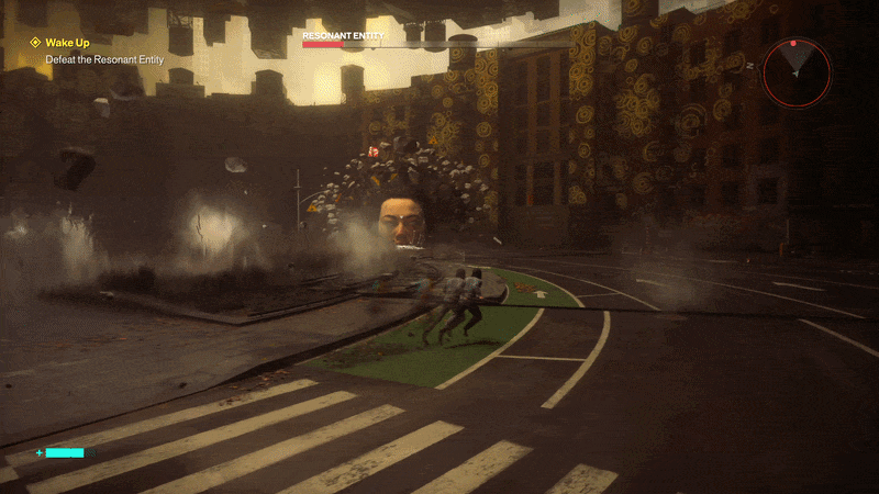 Gameplay of Control Resonant Entity boss fight