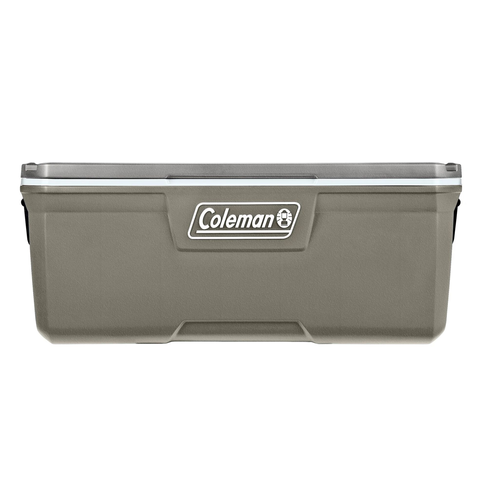 A grey Coleman cool box