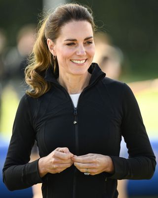 Kate Middleton wearing the lululemon Define jacket