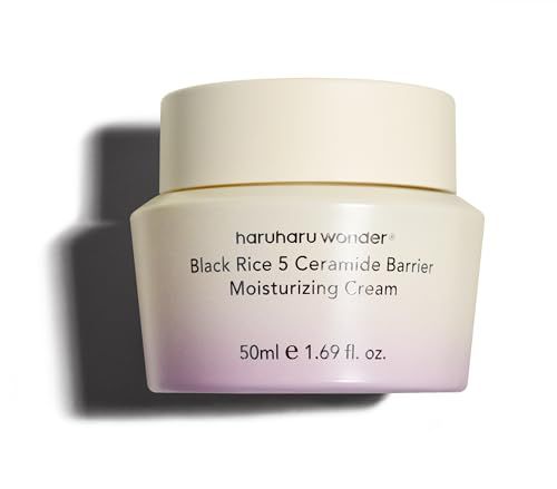 Haruharu Wonder Black Rice 5 Ceramide Barrier Moisturizing Cream, Daily Skin Barrier Care, Long-Lasting Hydration, Soothing & Nourishing, Ceramide Capsules, Korean Skincare 50ml