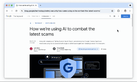 Google Chrome with Gemini