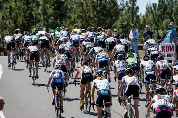 The women hit the last KOM.