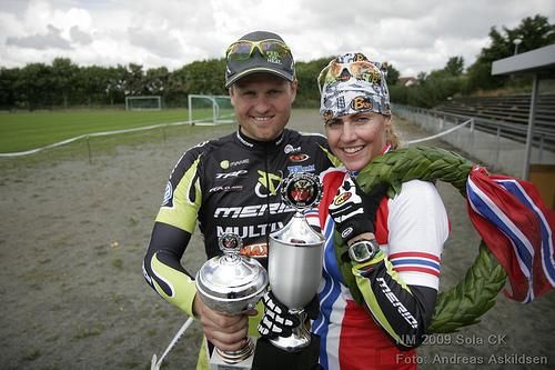 Kenneth and Gunn-Rita Flesjaa had a good day at the Norwegian championship race.