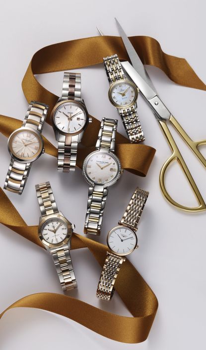 Metallic on sale women's watches