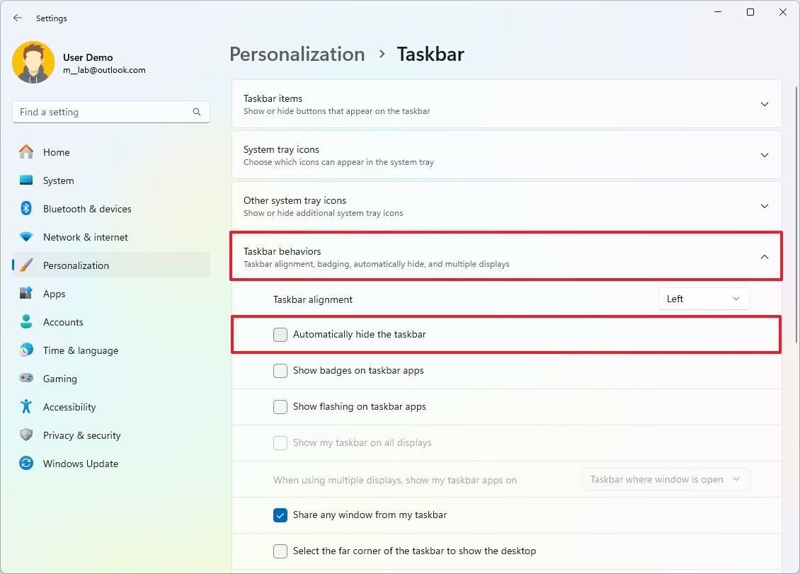 How to enable Taskbar auto-hide on Windows 11 | Windows Central