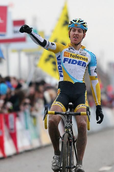 Tom Meeusen (Telenet-Fidea) is pleased with his third place result in Middelkerke.