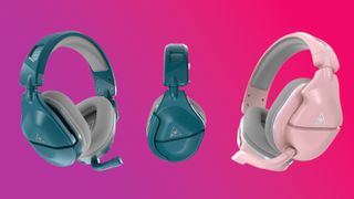 Turtle Beach Stealth 600 Headsets in Teal and Pink