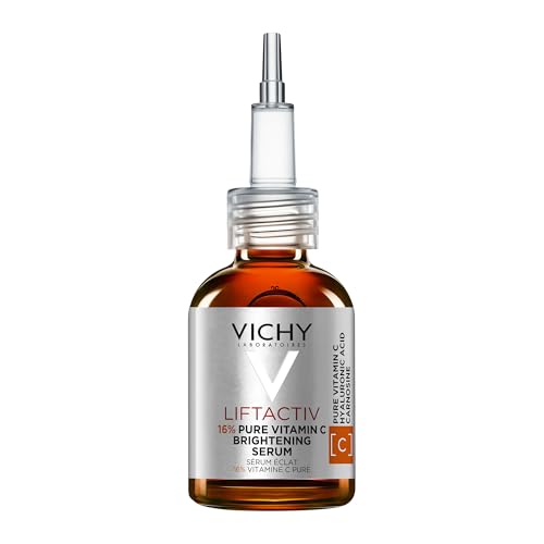 Vichy Liftactiv 16% Pure Vitamin C Brightening Serum With Hyaluronic Acid and Carnosine, 20ml, Anti-Ageing, Radiance Boosting &amp; Fine Line Smoothing for All Skin Types.