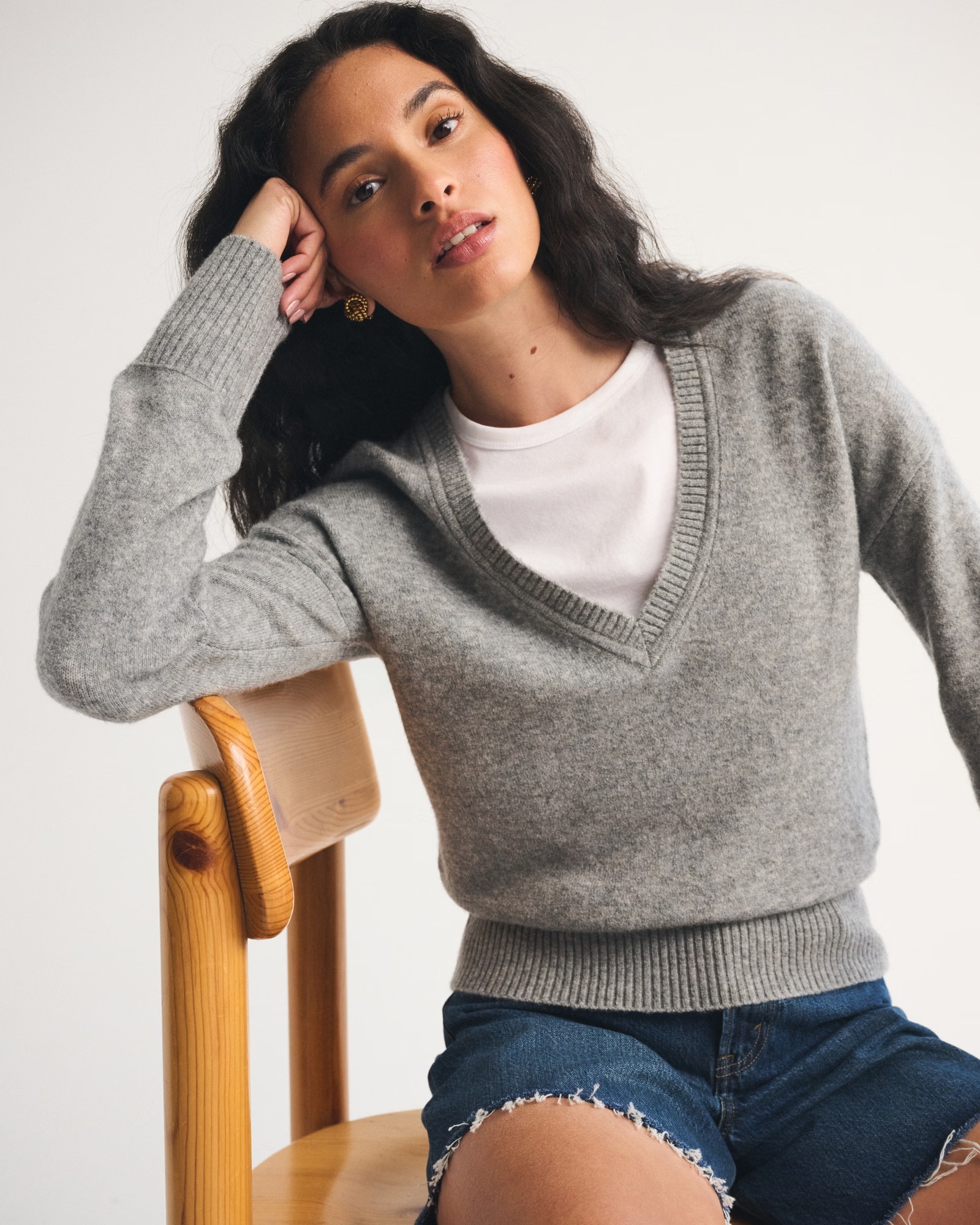 Off-The-Shoulder Button-Through Top