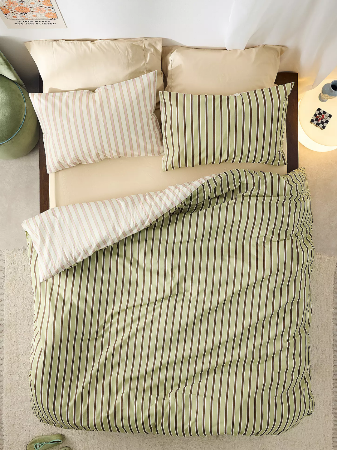 A striped reversible duvet set from Urban Outfitters