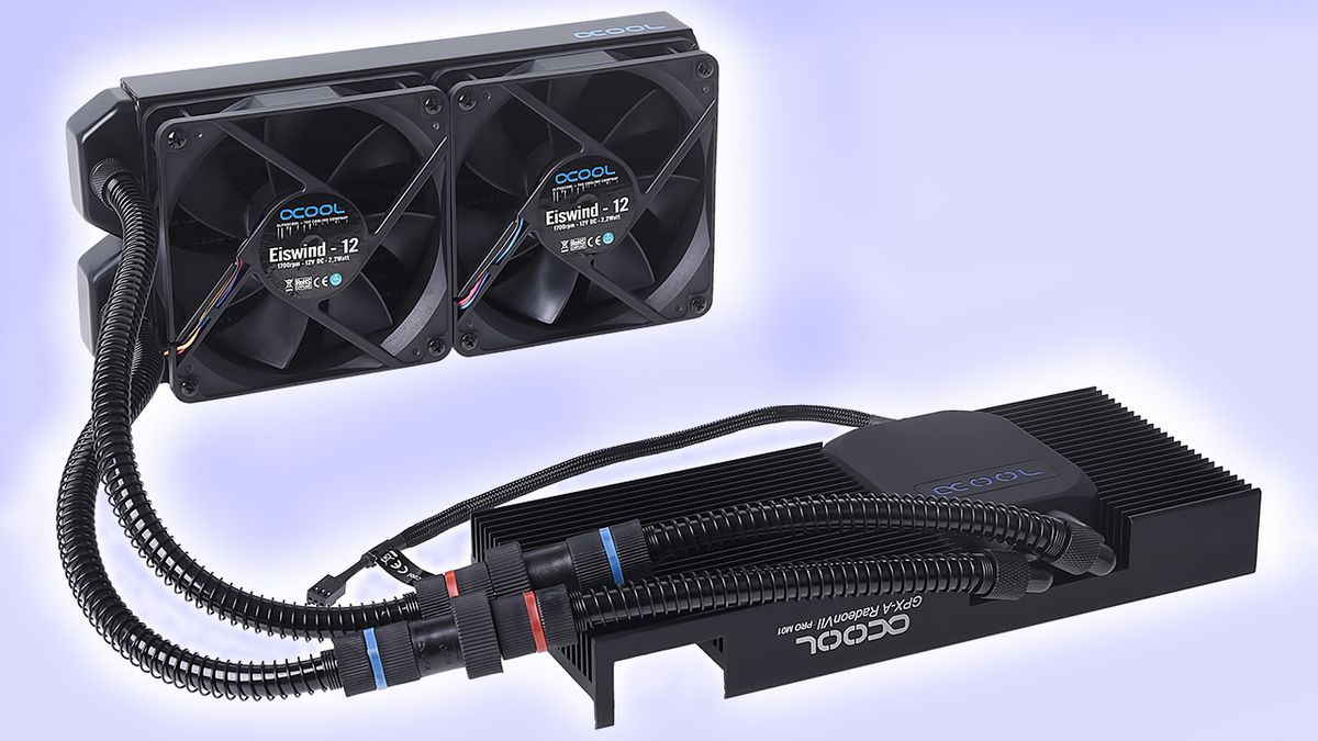 The New Ice Wolf Alphacool Launches Eiswolf AIO Cooler for AMD Radeon