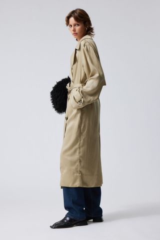 Evelyn Relaxed Lyocell Trench Coat