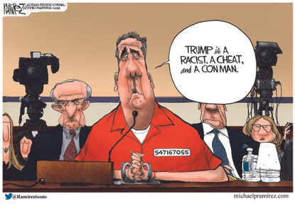 Political&nbsp;Cartoon&nbsp;U.S. Trump Michael Cohen testimony Congress